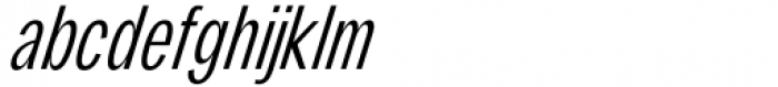 Gallinari Light Condensed Oblique Font LOWERCASE