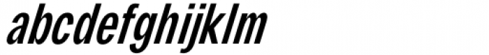 Gallinari Medium Condensed Oblique Font LOWERCASE