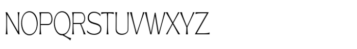 Gallion Pro Thin Condensed Font UPPERCASE