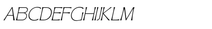Gallion Pro Thin Slant Font UPPERCASE