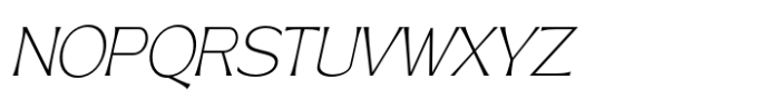 Gallion Pro Thin Slant Font UPPERCASE