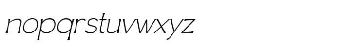 Gallion Pro Thin Slant Font LOWERCASE