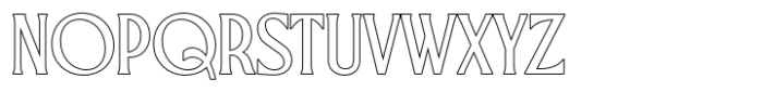 Galliso Outline Regular Font UPPERCASE