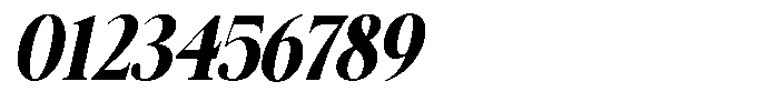 Galnery Black Condensed Slanted Font OTHER CHARS