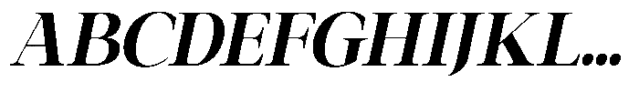Galnery Black Condensed Slanted Font UPPERCASE
