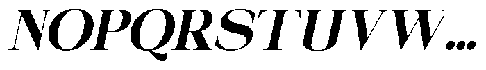 Galnery Black Condensed Slanted Font UPPERCASE