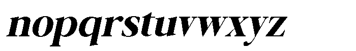 Galnery Black Condensed Slanted Font LOWERCASE