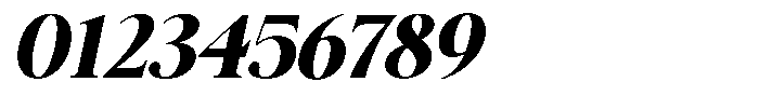 Galnery Black Expanded Slanted Font OTHER CHARS
