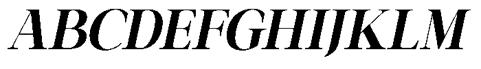 Galnery Black Extra Condensed Slanted Font UPPERCASE