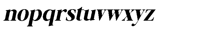 Galnery Black Extra Condensed Slanted Font LOWERCASE