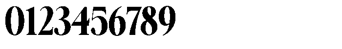 Galnery Black Extra Condensed Font OTHER CHARS