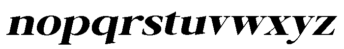Galnery Black Extra Exp Slanted Font LOWERCASE