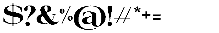Galnery Black Extra Exp Font OTHER CHARS