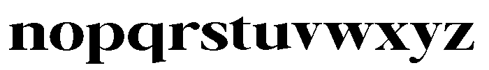 Galnery Black Extra Exp Font LOWERCASE