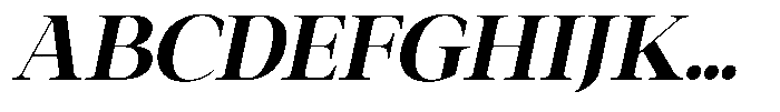 Galnery Black Semi Condensed Slanted Font UPPERCASE