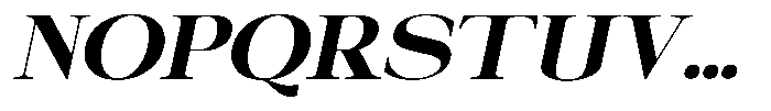 Galnery Black Semi Exp Slanted Font UPPERCASE