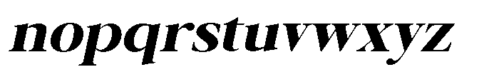 Galnery Black Semi Exp Slanted Font LOWERCASE