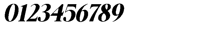 Galnery Black Slanted Font OTHER CHARS