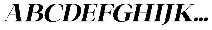 Galnery Black Slanted Font UPPERCASE