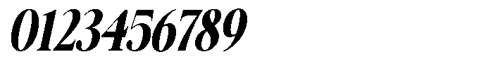 Galnery Black Ultra Condensed Slanted Font OTHER CHARS