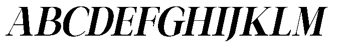 Galnery Black Ultra Condensed Slanted Font UPPERCASE