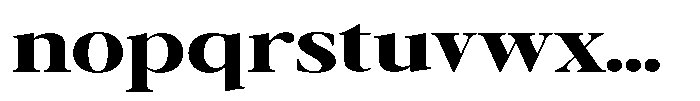 Galnery Black Ultra Exp Font LOWERCASE