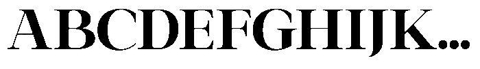 Galnery Black Font UPPERCASE