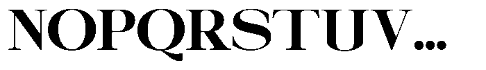 Galnery Black Font UPPERCASE