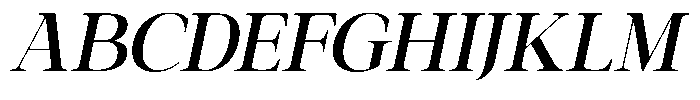 Galnery Bold Condensed Slanted Font UPPERCASE