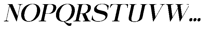Galnery Bold Condensed Slanted Font UPPERCASE