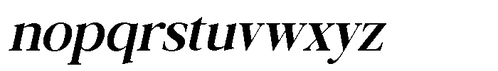 Galnery Bold Condensed Slanted Font LOWERCASE