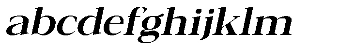 Galnery Bold Expanded Slanted FONT