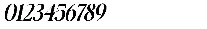 Galnery Bold Extra Condensed Slanted Font OTHER CHARS