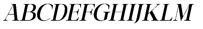 Galnery Bold Extra Condensed Slanted Font UPPERCASE