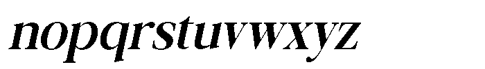 Galnery Bold Extra Condensed Slanted Font LOWERCASE