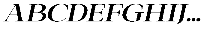 Galnery Bold Extra Exp Slanted Font UPPERCASE