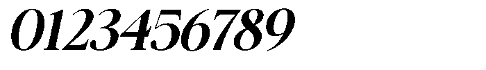 Galnery Bold Semi Exp Slanted Font OTHER CHARS