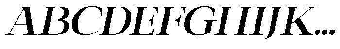 Galnery Bold Semi Exp Slanted Font UPPERCASE