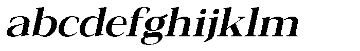 Galnery Bold Semi Exp Slanted FONT
