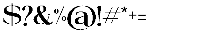 Galnery Bold Semi Exp Font OTHER CHARS
