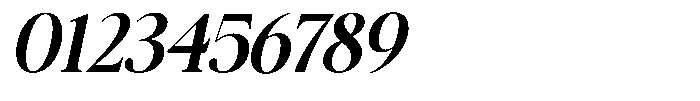 Galnery Bold Slanted Font OTHER CHARS