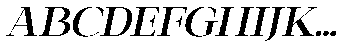 Galnery Bold Slanted Font UPPERCASE