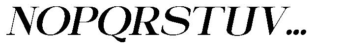 Galnery Bold Slanted Font UPPERCASE