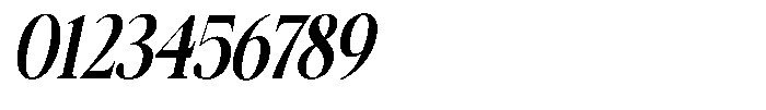 Galnery Bold Ultra Condensed Slanted Font OTHER CHARS