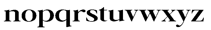 Galnery Bold Ultra Exp Font LOWERCASE