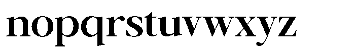 Galnery Bold Font LOWERCASE