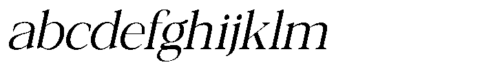 Galnery Condensed Slanted FONT