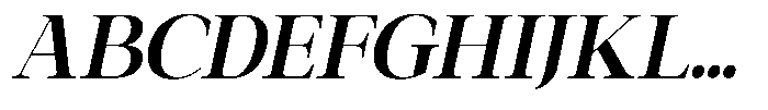 Galnery Extra Bold Condensed Slanted Font UPPERCASE