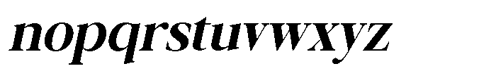 Galnery Extra Bold Condensed Slanted Font LOWERCASE