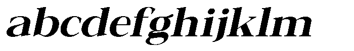 Galnery Extra Bold Expanded Slanted FONT